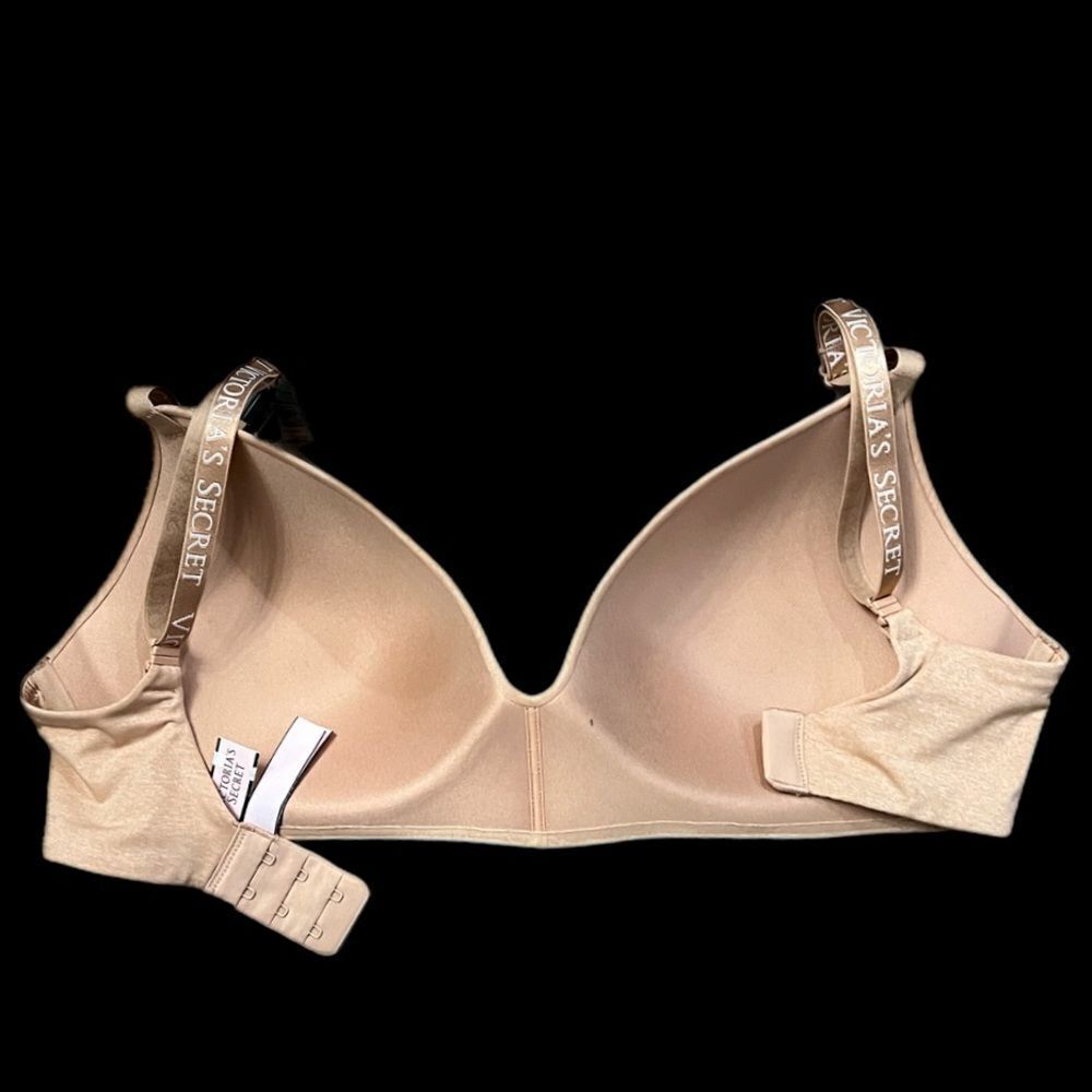 Victoria’s Secret Lightly Lined no-wire bra marled beige 32DDD - Picture 3 of 3